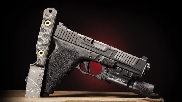 Gun laser table knife paper free wallpaper for desktop - medium preview image