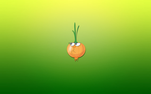 Cartoon onion sad face green #2 free wallpaper for desktop - medium preview image