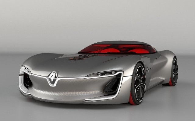 Silver car red lights gray free wallpaper for desktop - medium preview image