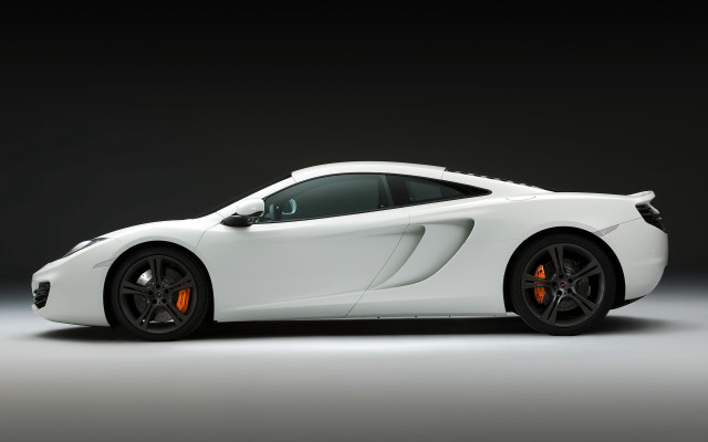 White sports car studio black #2 free wallpaper for desktop - medium preview image