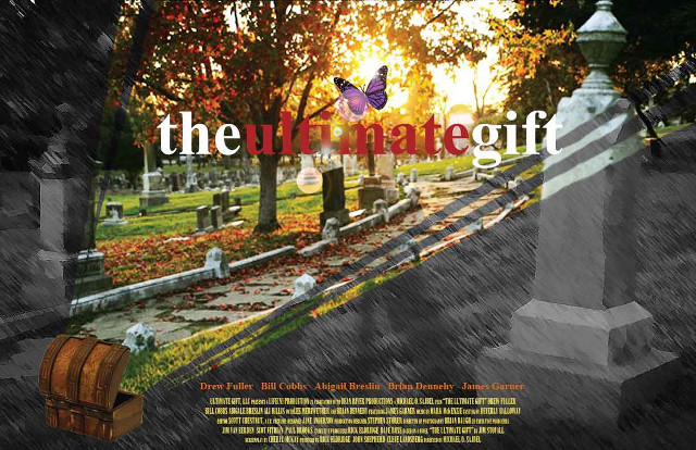 Cemetery wooden barrel butterfly flying free wallpaper for desktop - medium preview image