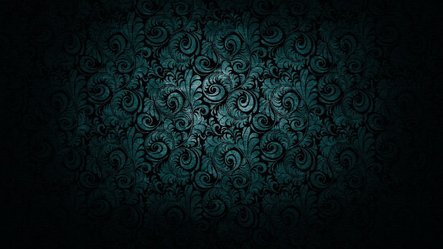 Dark green gothic floral rose free wallpaper for desktop - medium preview image