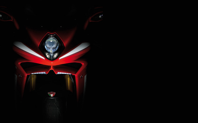 Red motorcycle dark headlights black #2 free wallpaper for desktop - medium preview image