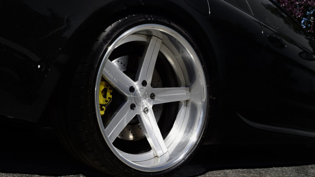 Car tire street flower black free wallpaper for desktop - medium preview image