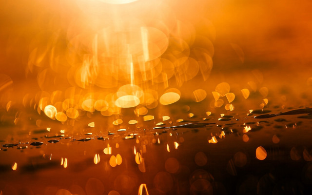 Blurry autumn fire orange background free wallpaper for desktop - medium preview image