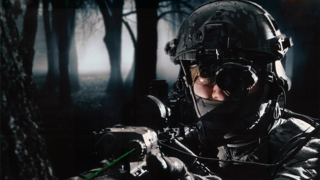 Military forest fog gun armor free wallpaper for desktop - medium preview image