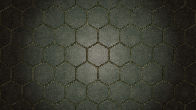 Hexagonal pattern black background white free wallpaper for desktop - medium preview image