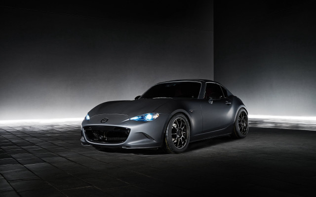 Gray sports car dark room #2 free wallpaper for desktop - medium preview image