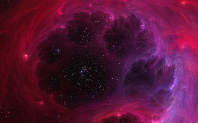 Colorful space scene large star #2 free wallpaper for desktop - medium preview image