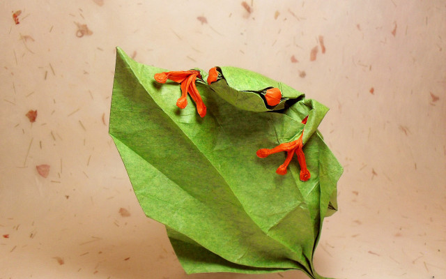 Green flower leaf abstract ecological free wallpaper for desktop - medium preview image