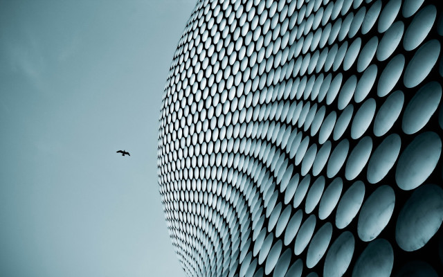 Plane building curved design bird free wallpaper for desktop - medium preview image