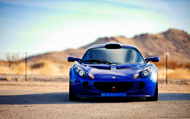 Blue sports car mountains parking #3 free wallpaper for desktop - medium preview image