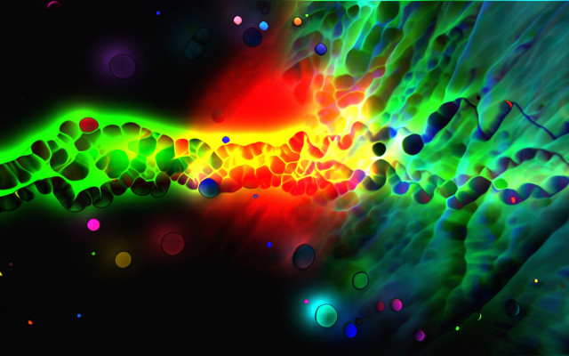Colorful abstract bubbles space mandelbrot free wallpaper for desktop - medium preview image