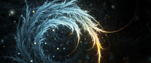 Spiral light sparks space black free wallpaper for desktop - medium preview image