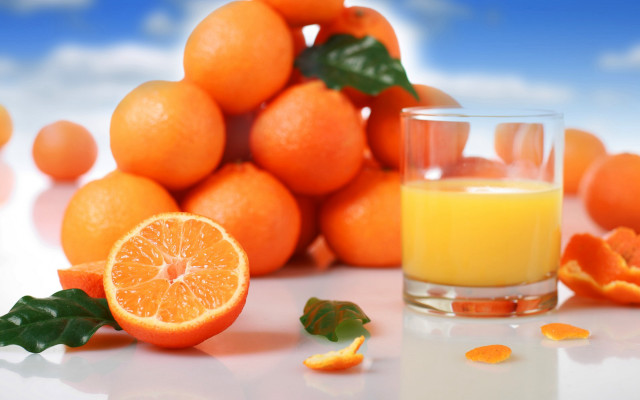 Orange juice glass orange pile free wallpaper for desktop - medium preview image