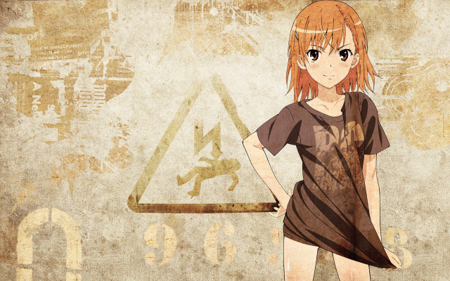 Girl red hair wall sign free wallpaper for desktop - medium preview image