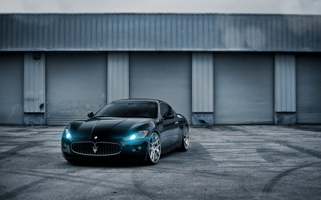 Black maseraneoclassic 3d render matte free wallpaper for desktop - medium preview image