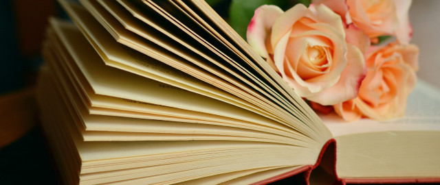 Book roses background table storybook free wallpaper for desktop - medium preview image