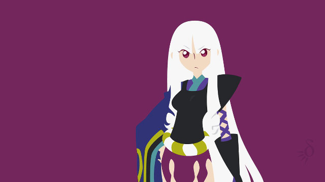 White hair black dress cat free wallpaper for desktop - medium preview image