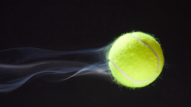 Tennis ball smoke airbrush moon free wallpaper for desktop - medium preview image