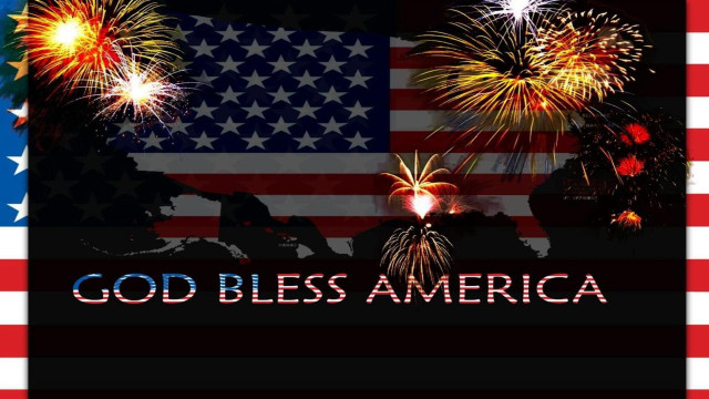 Flag fireworks god bless america free wallpaper for desktop - medium preview image