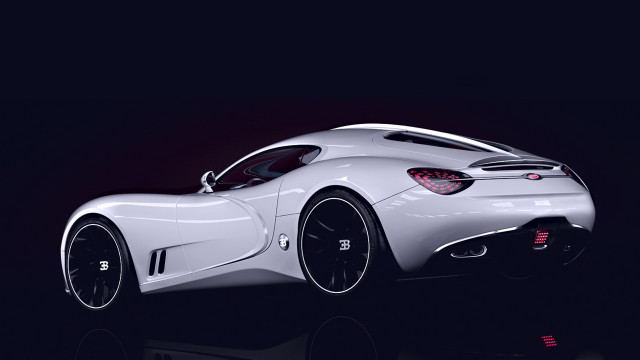 White sports car dark room #18 free wallpaper for desktop - medium preview image