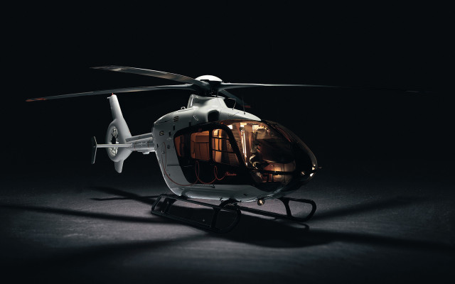 Helicopter pilot shadow dark photorealism free wallpaper for desktop - medium preview image