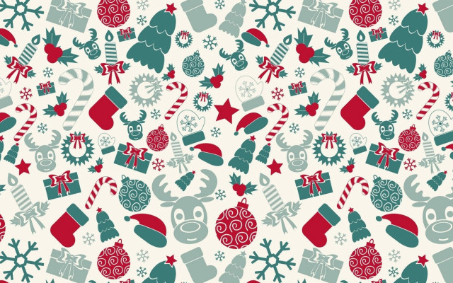 Christmas pattern santa stockings candycanes free wallpaper for desktop - medium preview image