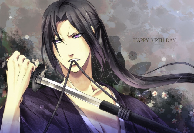 Woman sword birthday flowered shin free wallpaper for desktop - medium preview image