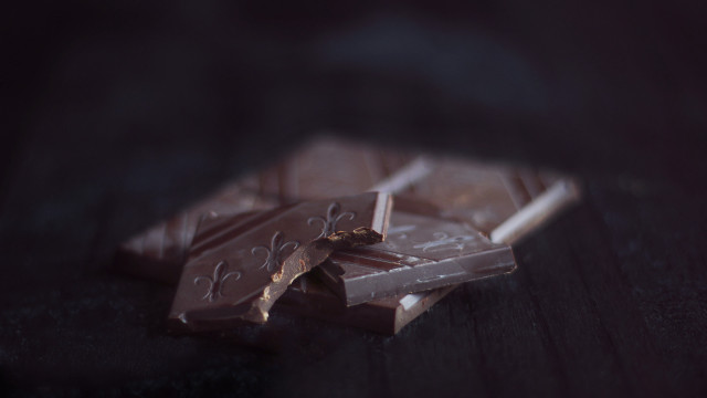 Chocolate bite missing 3d render free wallpaper for desktop - medium preview image
