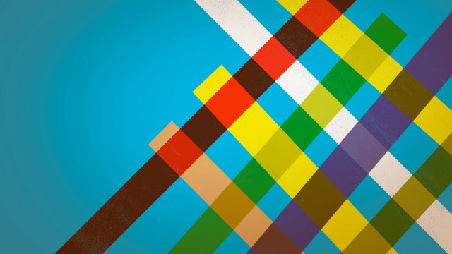 Colorful abstract painting geometric cubist free wallpaper for desktop - medium preview image