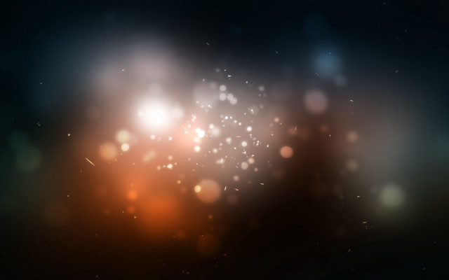 Blurry light night sky bokeh free wallpaper for desktop - medium preview image