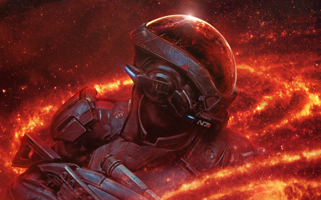 Space helmet explosion stars astronaut free wallpaper for desktop - medium preview image