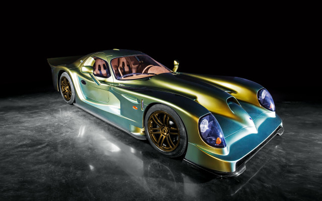 Metallic car shiny dark room free wallpaper for desktop - medium preview image