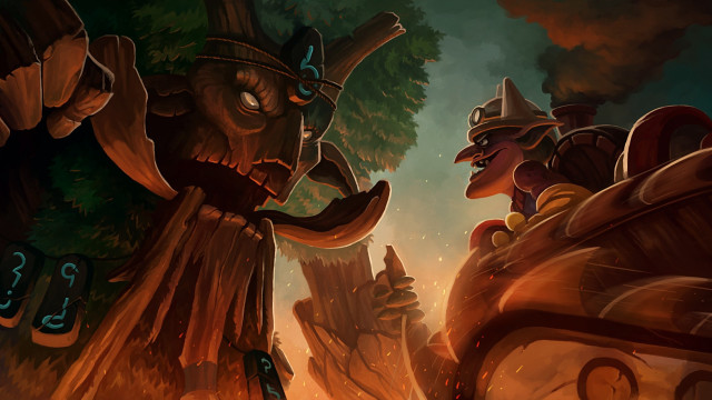 Man woman forest fire background free wallpaper for desktop - medium preview image