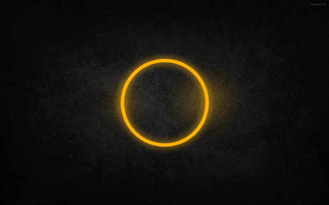 Yellow ring night sky moon free wallpaper for desktop - medium preview image