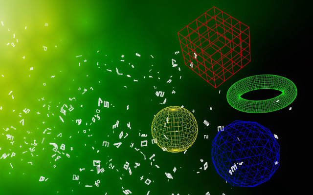 Balls music notes holography green free wallpaper for desktop - medium preview image