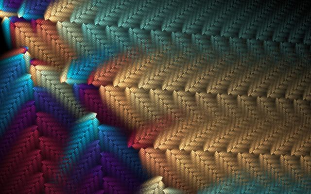 Colorful abstract wavy lines cityscape free wallpaper for desktop - medium preview image