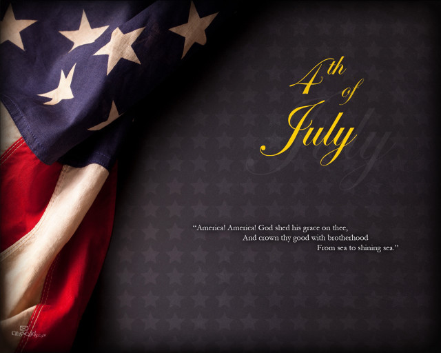 4th of july quote flag free wallpaper for desktop - medium preview image