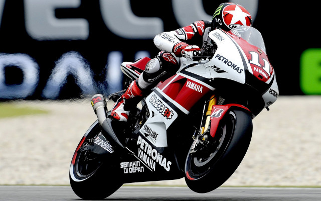 Motorcycle race track helmet photorealistic free wallpaper for desktop - medium preview image