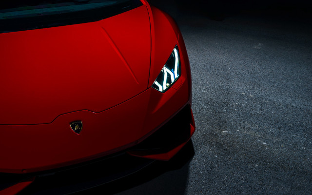 Red sports car black hood #3 free wallpaper for desktop - medium preview image