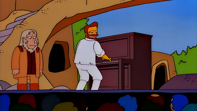 Cartoon man beard standing next free wallpaper for desktop - medium preview image