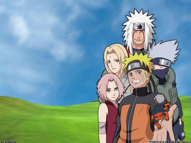 Group people grass hills sky free wallpaper for desktop - medium preview image