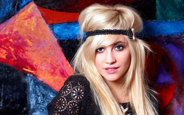 Woman astronaut fireworks night sky free wallpaper for desktop - medium preview image