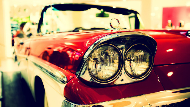 Red car headlight background photorealism free wallpaper for desktop - medium preview image