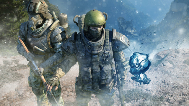 Snowy military astral armor beard free wallpaper for desktop - medium preview image