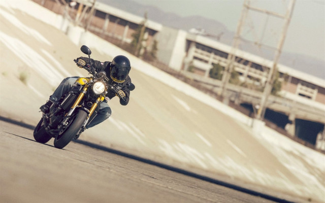 Motorcycle man stairs ramp tilt free wallpaper for desktop - medium preview image