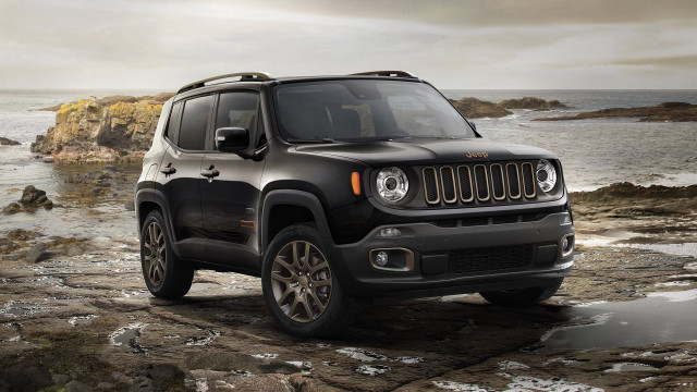 Black jeep rocky beach ocean #2 free wallpaper for desktop - medium preview image
