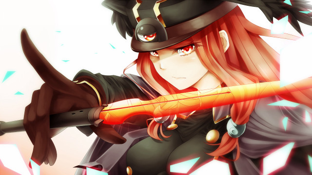 Woman costume sword hat camera free wallpaper for desktop - medium preview image