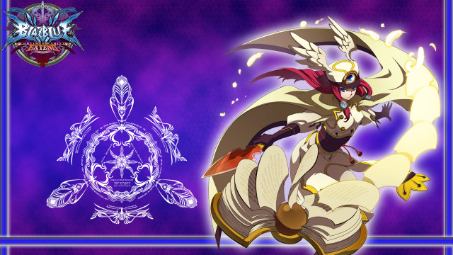 Woman white dress sword purple #2 free wallpaper for desktop - medium preview image